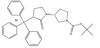 CAS:376653-42-8 Фосфоній, [(3'R)-1'-[(1,1-диметилетокси)карбоніл]-2-оксо[1,3'-біпіролідин]-3-іл]трифеніл-, бромід